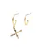 P D PAOLA Ohrringe gold / wei