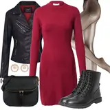Schwarze Lederjacken Outfits von Maze image