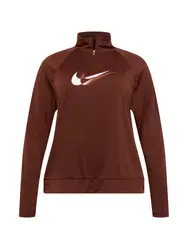 NIKE Sportsweatshirt rostrot / weiß