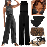 Schwarz Panty-Set kombinieren image