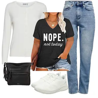 Schlichte Outfit mit Hellblau/Blau Straight Leg Jean/Formelles Hemd/Winterjacke/Jeans mit Schlitz/Vintage Jeans/Dad Jeans/Girlfriend Jeans/Tapered-Jeans/Boyfriend Jean/High Waist Jeans/Mom Jean Only "Alltagsoutfit"Look: Vintage, Classic, Schlichte, Casual, 50er Jahre, Retro, Elegant, Trendige, Premium