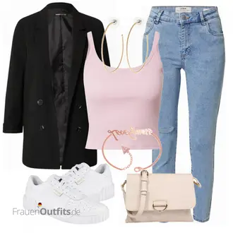 Outfit mit Schwarz DeFacto "Schöner Sommer Look"