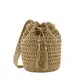 Faletony Damen Strohtaschen Handtaschen Stroh Handtasche mit Quasten Schultertasche Crossbody Böhmische Sommer Strandtasche für Strand Reise Einkauf (Braun)