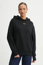 Bombaen pulover enski, rna barva, s kapuco, 50534815