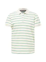 BLEND Poloshirt sand / himmelblau / hellgelb / schwarz / wei
