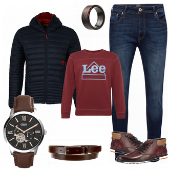 Outfit mit Blau Maloja "Parker"