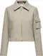 ONLY ONLNANCY LIFE SHORT ZIP JACKET CC OTW Dames Jas - Fungi Melange/Gold Trim