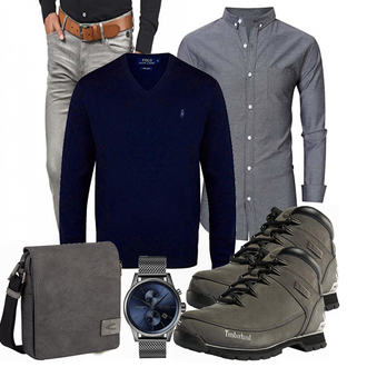 Outfit mit Mischfarben/Blau RALPH LAUREN "Klassisches Outfit"