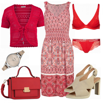 Outfit mit Beige High Heel Geox "Geox Red"