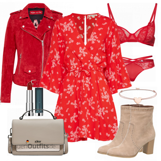 Outfit mit Rot BILLABONG "Freaky Nation jacke"