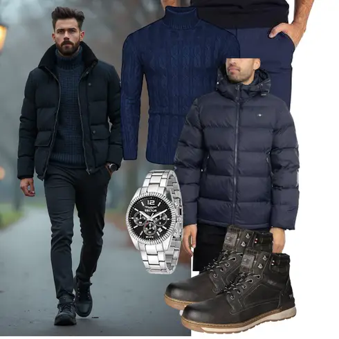 Dunkelblau/Hellblau/Blau Steppjacke/Kapuzenjacke/Daunenjacke/Winterjacke/Puffer Jacke GANT kombinieren