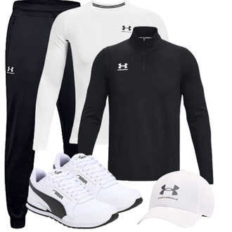 Outfit mit Schwarz SportHose Under Armour "Sport Outfits"