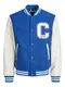 JACK & JONES Jacke blau / schwarz / weiß