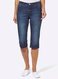 Dunkelblaue Jeans-Culottes image