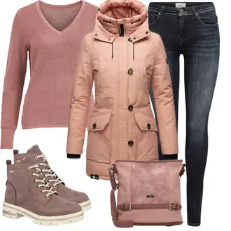 Standesamt Outfit Winter Gast mit Schwarz/Dunkelblau/Dunkelgrau Lederjacke/Thermojeans/Leder Schuhe/Biker Jeans/Low Waist Jean/Low Rise Jean/Winterjacke/Schlupfjeans/Push up Jeans/High Waist Jeans Only "Lässiger Freizeit Look"