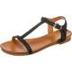 Apple Of Eden Sandale Dora cognac / schwarz