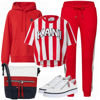 Outfit mit Grau Top Karl Kani "Stilvoller Look für den Sport"