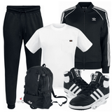 Blaue Adidas Sneaker Outfits image