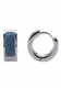 FIRETTI Creolen blau / silber