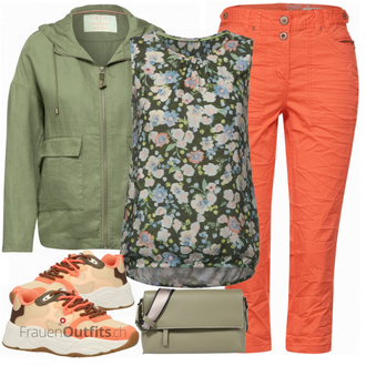Outfit mit Grau Sneaker SCOTCH & SODA "Einzigartiges Freizeit Outfit"