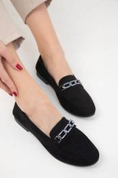 Black Suede Women's Ballerinas (19867)