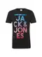 JACK & JONES T-Shirt JCOMATH TEE SS CREW NECK WHS mischfarben / schwarz
