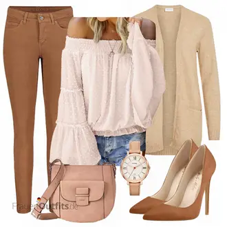 Langarm Outfit mit Rosa VolantBluse/Bluse/Offene Bluse/Verspielte Bluse/Boho-Bluse/Transparente Bluse/Bluse mit Puffärmel/Lederjacke/Bluse Oberteil ACHIOOWA "Vila jacke"