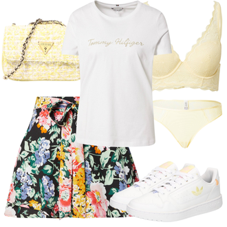 Outfit mit Gelb Bikini große größe ESPRIT "Florales Alltagsoutfit"