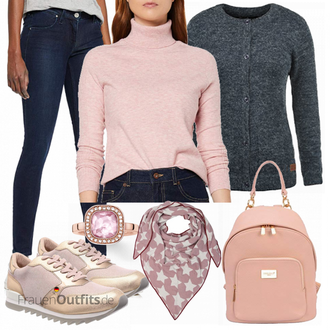 Cowgirl, Esthetische Outfit mit Rosa/Lila Schal/Hut Bandana Cashmere Dreams "Tamaris sneaker"Look: Western, Trendige, Vintage, Boho, Trachten, Cowgirl, Country Styl, Retro, 80er
