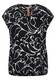 Street One Damen Lässige Bluse mit Print in Schwarz