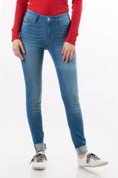 Jeans - Tommy Hilfiger HIGH RISE SKINNY SANTANA DYBBST blue