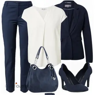 Outfit mit Grau/Creme/Weiß/Braun/Khaki/Gelb/Beige Hemdbluse/Musselin Hemd/Kurzarm Hemd/Bügelfreies Hemd/Businesshemd/Business Hemd/Kurzarmbluse/Ärmellose Bluse/Tuniken-Shirt/Bluse Oberteil/Schlupfbluse/Offene Bluse/Plissee Bluse/Klassische Tunika/Lederjacke About You "Eleganter Look"