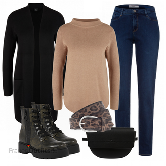 Outfit mit Blau Stiefel ESPRIT "Cooles Herbst Outfit"