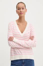 Pulover enski, roza barva, DW0DW18670