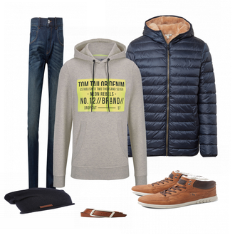Outfit mit Braun Sneaker "TOM TAILOR"