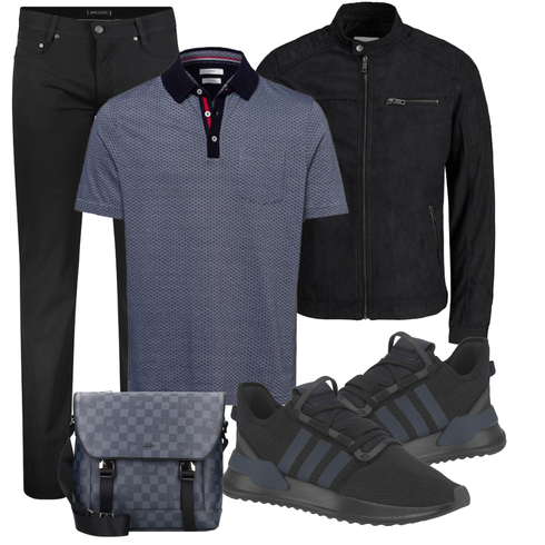 Schwarz Schuh Sneaker Adidas Originals kombinieren