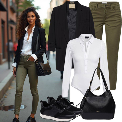 Kombinirajte Crna Torba preko ramena/Torba Za Preko Ramena/Torbica/Torba za rame/Muška torba/Mala Torbica Desigual s Kaki Cargo Hlače/Boyfriend Hlače/Planinarska Hlača/Hlače s Odvojivom Nogavicom/Hlače od muslina/Chino Hlače/Zimska Hlača/Trenirka Cargo Jogging Hlače/Ležerna Hlača Nasty Gal