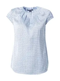 Bluza svijetloplava / crna / bijela