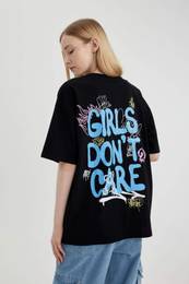 Oversize Fit Printed Short Sleeve T-Shirt