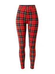 Urban Classics Leggings rot / schwarz / weiß