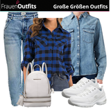 Oversize, Vintage Relaxed Jeans Outfits image