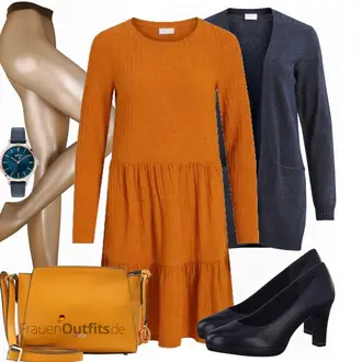 Outfit mit Beige/Braun/Rosa/Weiß Bikini große größe/Leggings Große Größe/Hose Große Größe Falke "Perfektes Büro Outfit"
