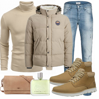 Outfit mit Grün/Weiß/Blau Lacoste "Freizeit Outfit"