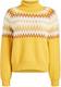 khujo Pullover ''''Yvana'''' hellbeige / bronze / gelb / weiß