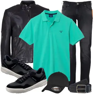 Outfit mit Schwarz Sneaker Lumberjack "Cooles Outfit"