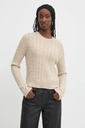 Pulover enski, be barva, W6110565A-C2X