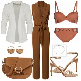 Outfit mit Rot/Grün Jumpsuit Only "Feierliches Outfit"