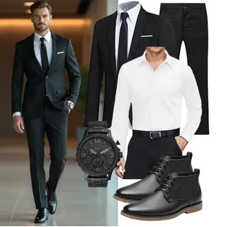Viskose Outfit mit Allthemen "Business Outfit"
