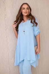 Kesi Woski Sada halenky + kalhot s pvskem modr