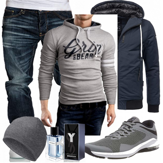 Outfit mit Blau Navahoo "Alltags Outfit"